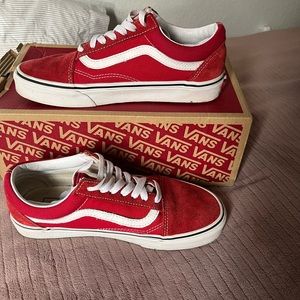 Red old school vans!
